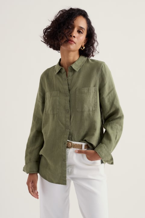 Hazel Branch Linen Shirt