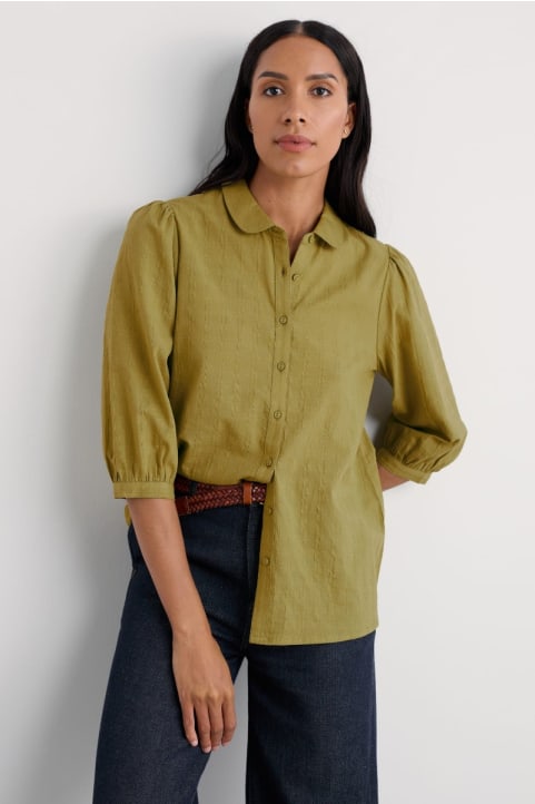 Hope Cottage Organic Cotton Check Blouse