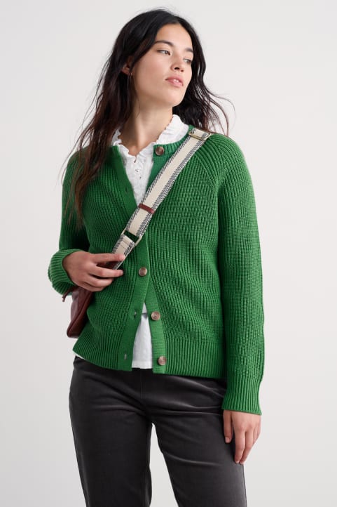 Potters Meadow Organic Cotton Knitted Cardigan Image
