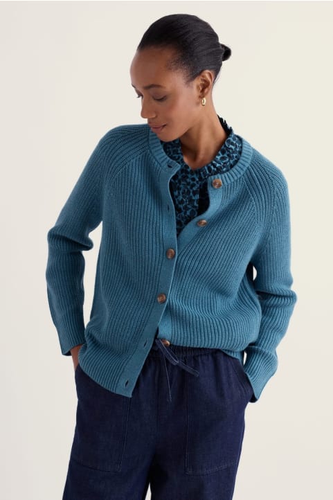 Potters Meadow Organic Cotton Knitted Cardigan