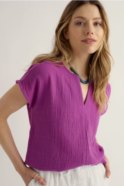 Landscape Top in GOTS-Certified Organic Cotton
