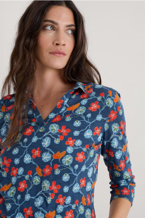 Wavecrest Shirt in Organic Cotton Jersey