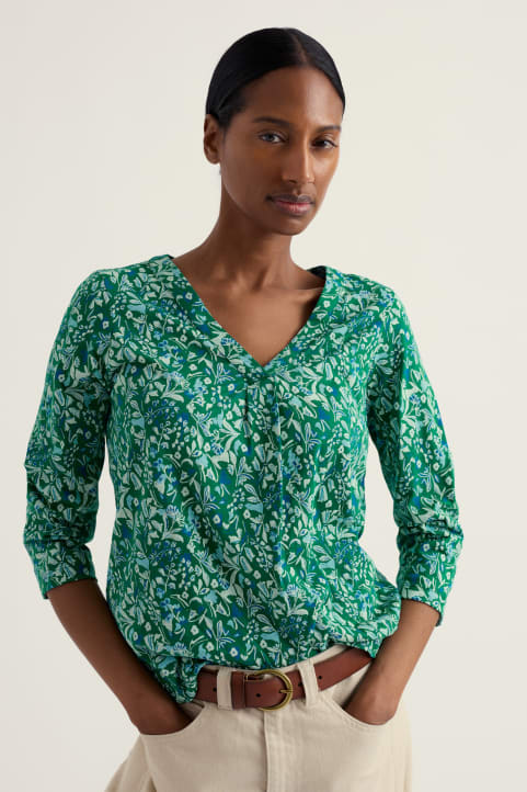 Barnoon 3/4 Sleeve Jersey Top Image