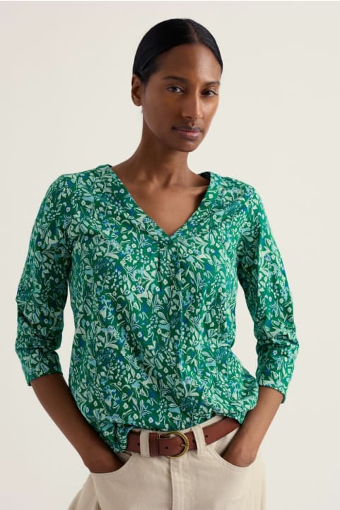 Barnoon 3/4 Sleeve Jersey Top Image