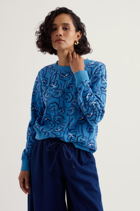 Bright Wave Crew Neck Sweatshirt Image