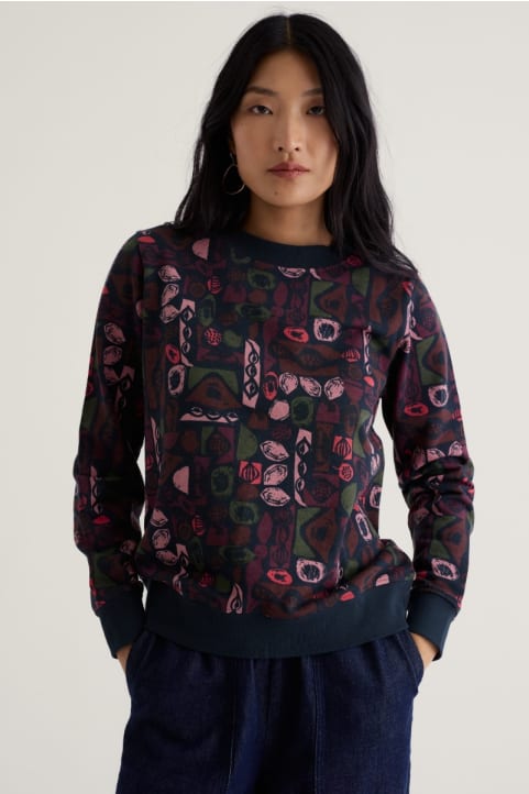 Bright Wave Crew Neck Sweatshirt Image