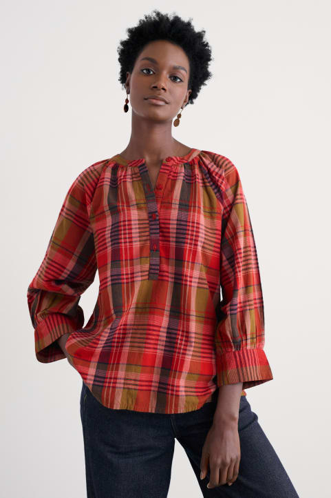 Moor Grass A-Line Shirt Model Image