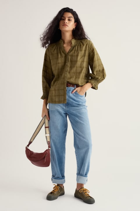 Penwith Coloured Denim Jeans Model Image
