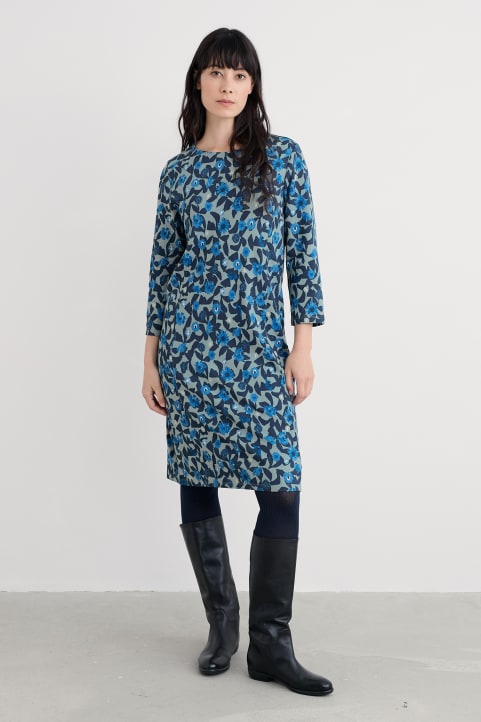 Cornish Oak Shift Dress Model Image