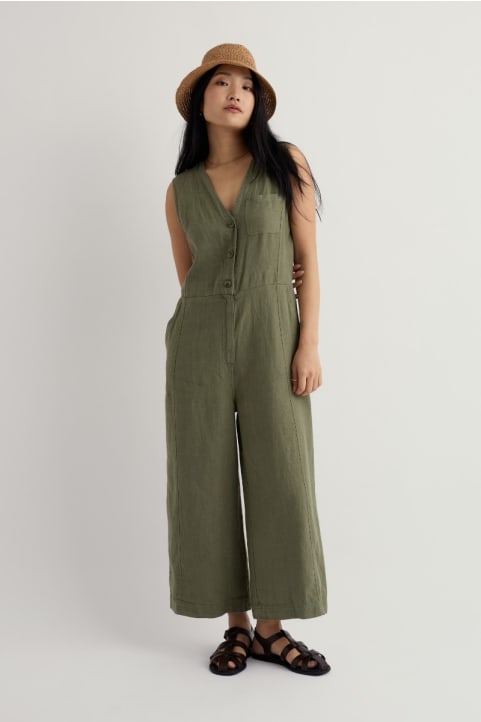 Braya Wide Leg Jumpsuit Model Image