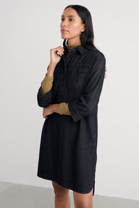 Guidebook Denim Shirt Dress Image