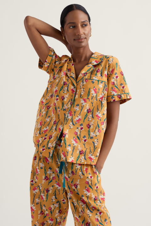 Nesting Bird Pyjamas in GOTS-Certified Organic Cotton Model Image