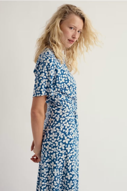 Water Mint Jersey Midi Dress
