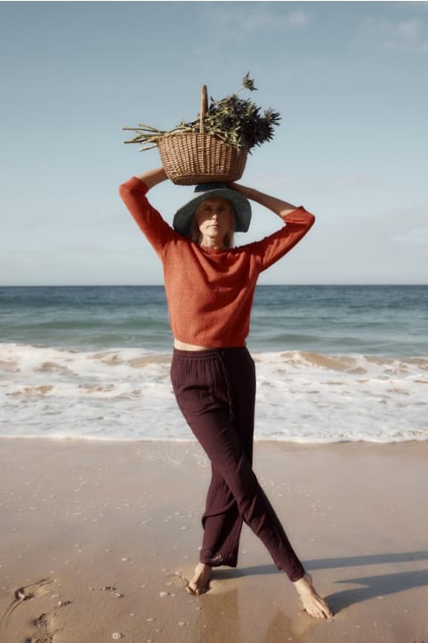 Tide Flow GOTS Organic Cotton Double Gauze Trouser