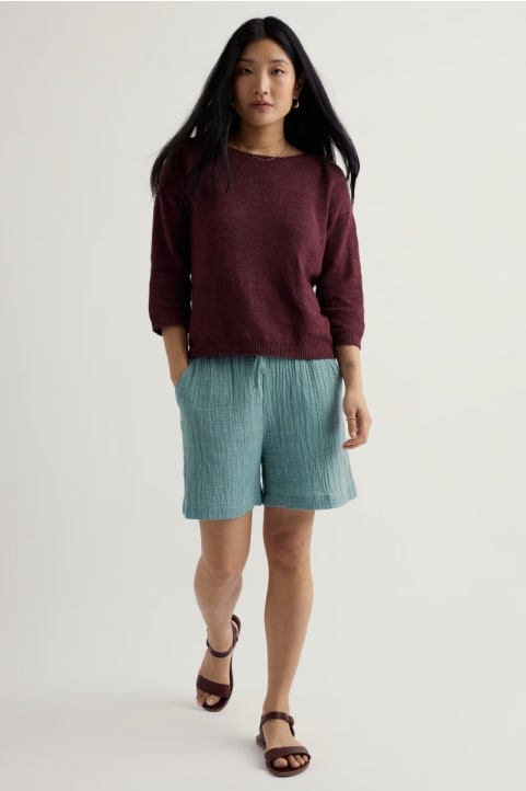 Tide Flow Wide Leg Double Gauze Shorts