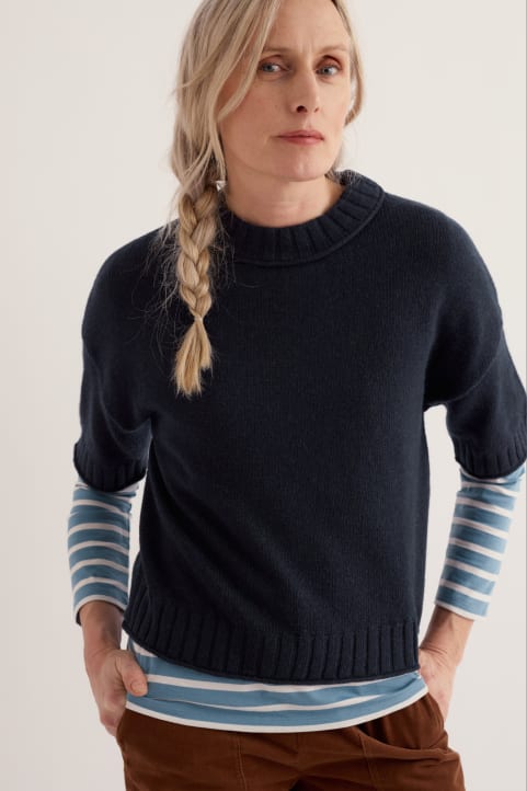 Fistral Knitted Crew Neck Jumper Image