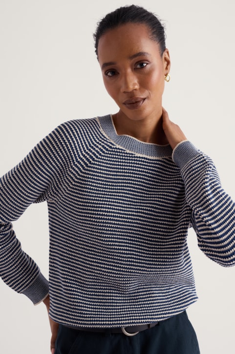 Zennor Organic Cotton Crew Neck Jumper Image