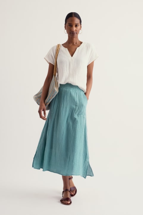 Bee Orchid Maxi Skirt