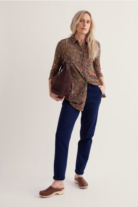 Dove Plant 3/4 Sleeve Tunic Image
