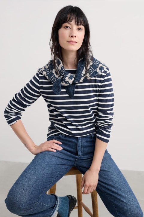 Sailor Shirt in GOTS-Certified Organic Cotton Jersey