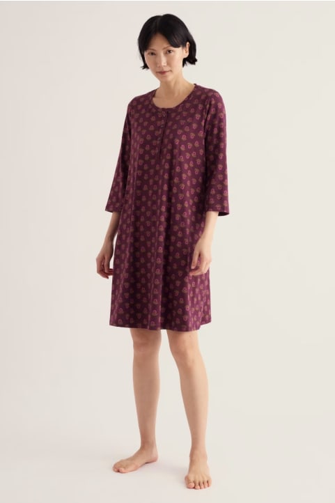 Star Chart Jersey Nightdress Model Image