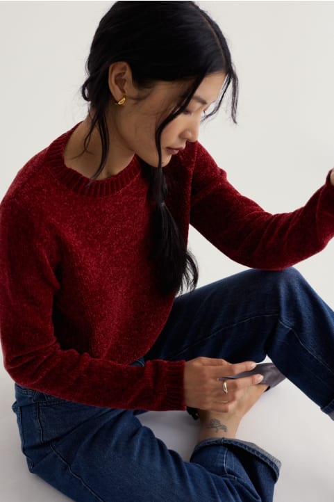 Yuletide Chenille Jumper Model Image
