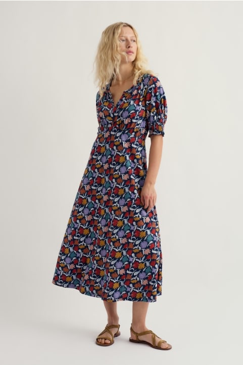 Fenil Empire Line Midi Dress Model Image