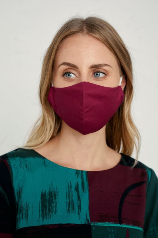 Shaped Organic Cotton Face Coverings (Pack of 3)