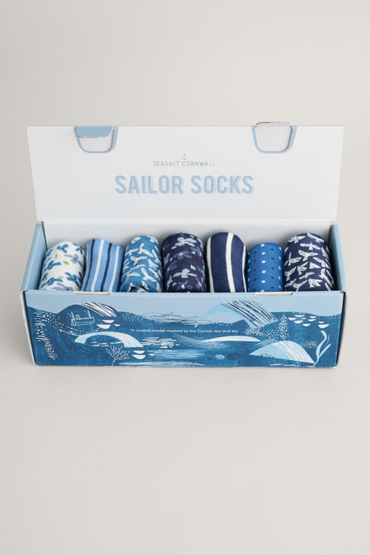 Box of 7 Women's Blueprint Socks