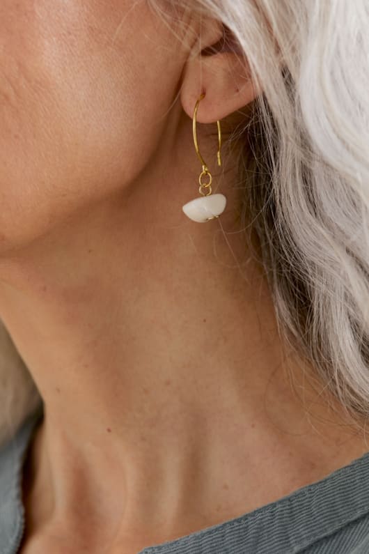 Mor Glan Ceramic Drop Earrings