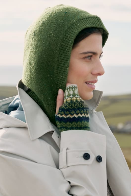 Hilltop Wool Blend Knitted Hood