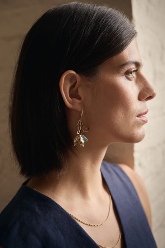 Precious Flower Drop Earrings