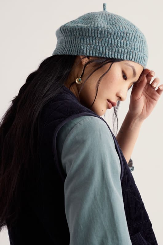 Driftway Wool Blend Knitted Beret