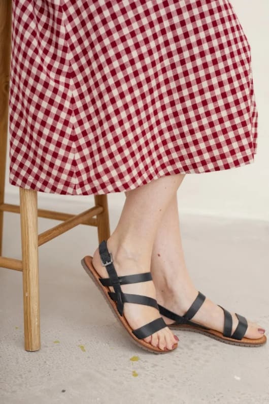 Wave Song Strappy Leather Sandals