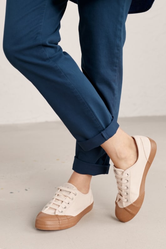 Salt Trail Cotton Canvas Trainers
