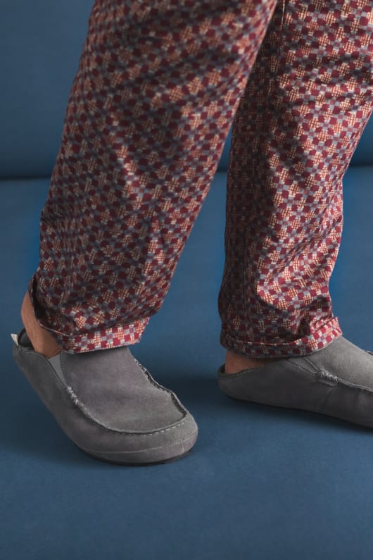 Men's First Mist Suede Moccasin Slipper