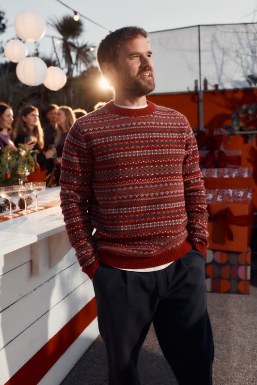 Men's Halyard Fair Isle Jumper
