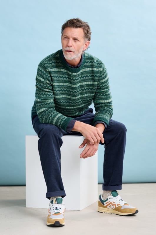 Men's Layline Fair Isle Jumper