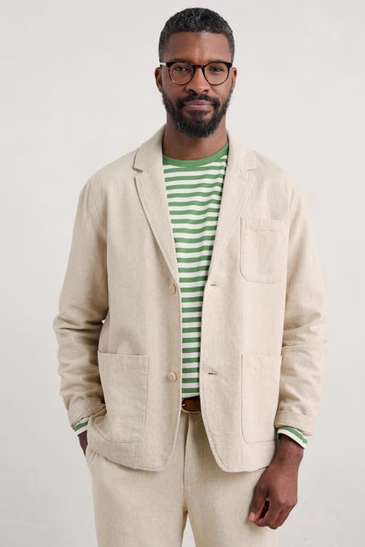 Men's Messack Cotton-Linen Jacket
