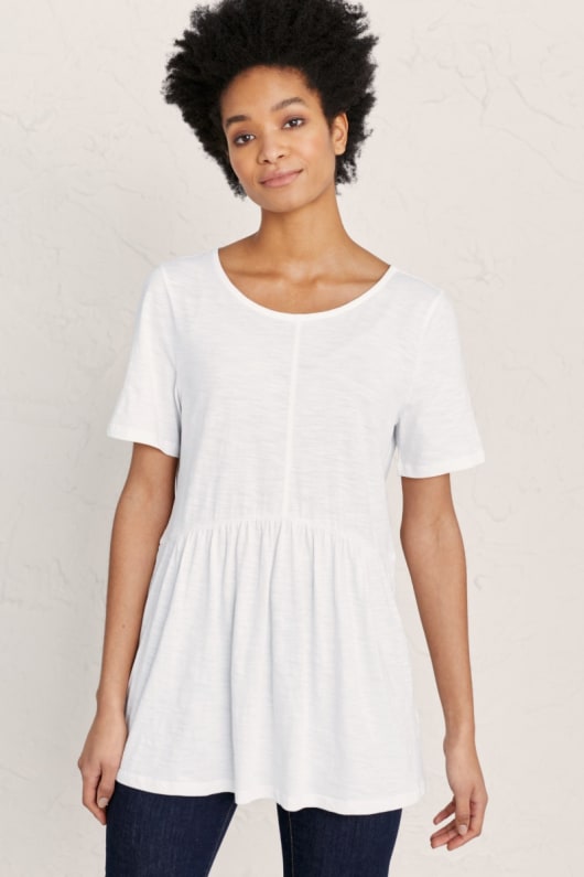 Sea Notes Tiered Jersey Top