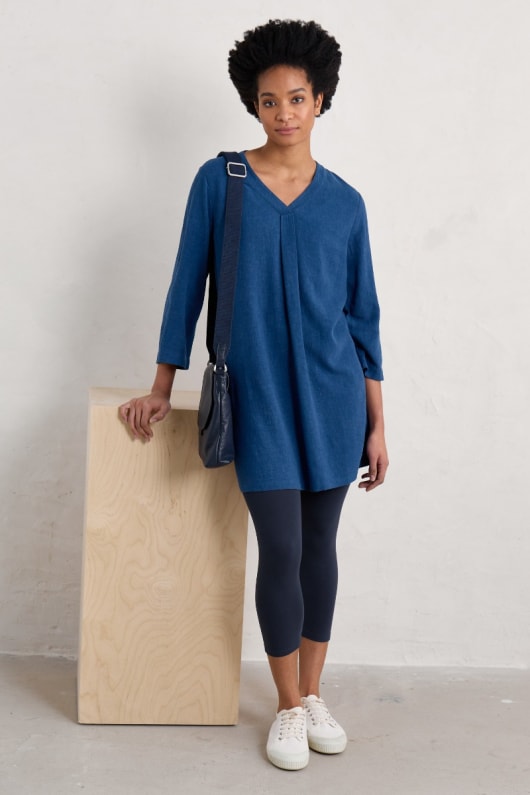 Brittlestar V-neck Linen Blend Tunic