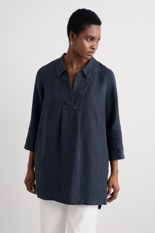 Tide Clock 3/4 Sleeve Tunic