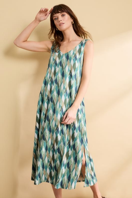 Rosa Sleeveless V-neck Jersey Dress