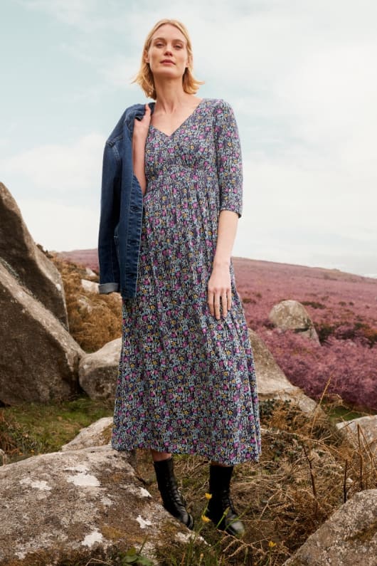 Maggie Maxi Dress in GOTS-Certified Organic Cotton Jersey