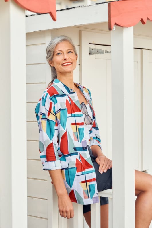 Olive Villa Longline Shirt