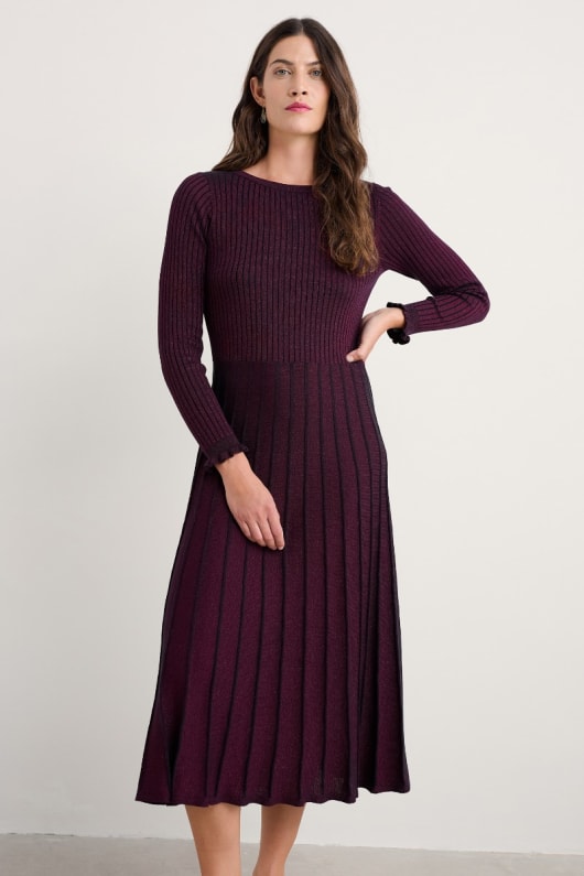 Glass Stem Sparkly Knitted Dress