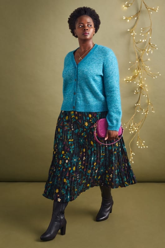 Heatherbank Midi Skirt