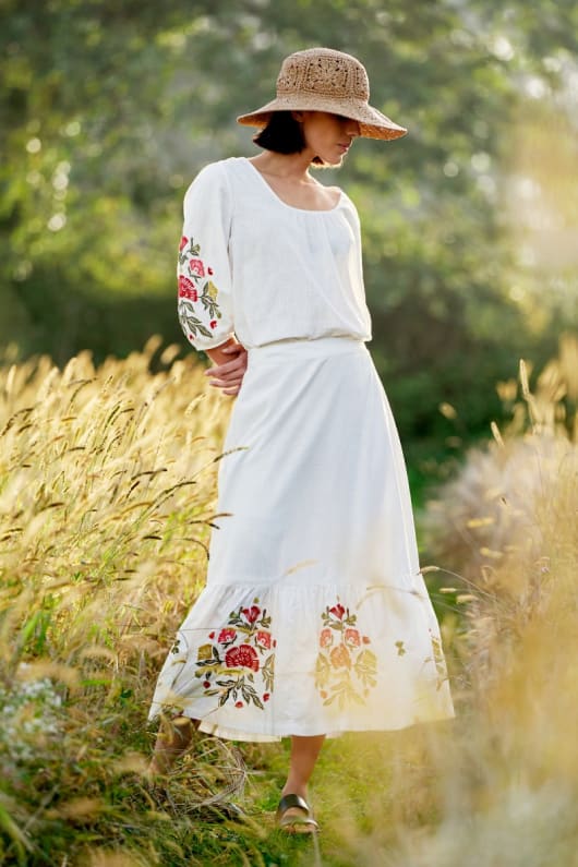 Through the Woods Skirt in GOTS-Certified Organic Cotton