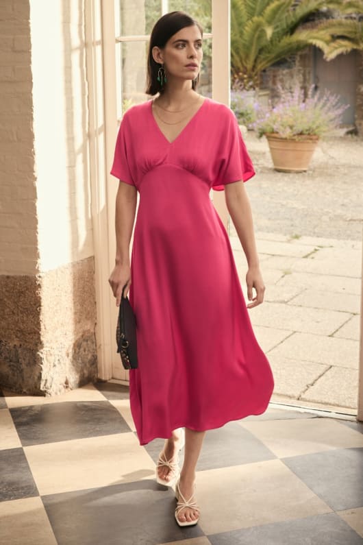 Evenglow Satin Dress