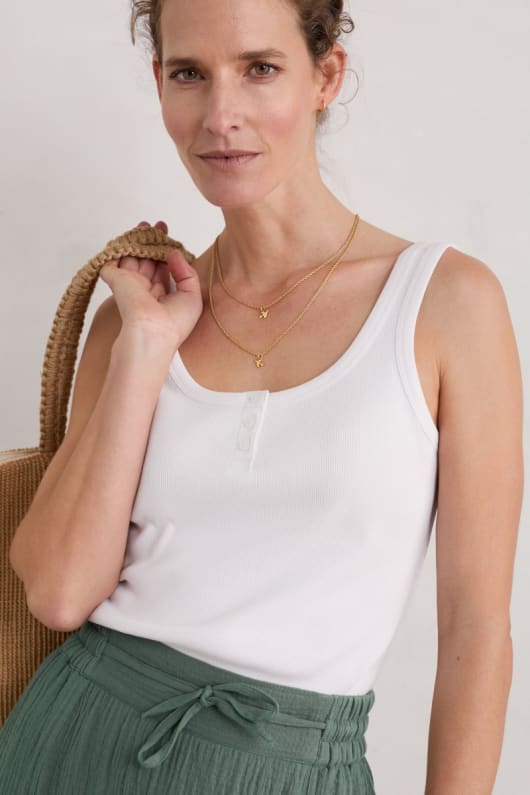 Pollen Ribbed Jersey Vest